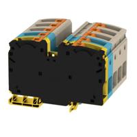 Weidmüller 2552140000 Doorgangsserieklem 80 mm Push-In-klem Beige, Zwart, Geel, Blauw 1 stuk(s) - thumbnail