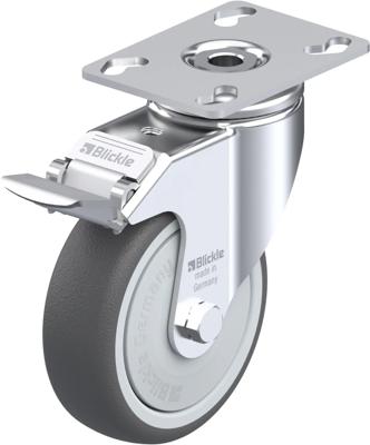 Blickle LKPA-PATH 101KF-FI Zwenkwiel met rem Wieldiameter: 100 mm Draagvermogen (max.): 120 kg 1 stuk(s)