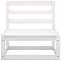 2-delige Loungeset massief grenenhout wit - thumbnail