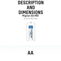 ANSMANN Accu AA 2.850 mAh (min. 2.650 mAh) NiMH 1,2 V (4 stuks) - oplaadbare penlitebatterijen AA, hoge capaciteit voor een hoog stroomverbruik - thumbnail