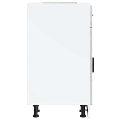 Keuken onderkast "Porto" bewerkt hout grijs sonoma eiken