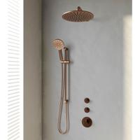 Brauer Copper Edition Thermostatische Regendoucheset Inbouw - Hoofddouche 30 cm - Gebogen Wandarm - Handdouche 3 Standen - Doucheslang - Geintegreerde Glijstang - thumbnail