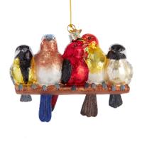 Noble Gems Songbirds On Branch Ornament 5 inch kersthanger Kurt S. Adler - Kurt s adler - thumbnail