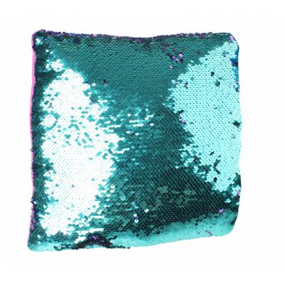 LG-Imports kussen met pailletten 29 cm rood-blauw-paars