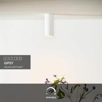 Lucide GIPSY - Plafondspot - Ø 7 cm - 1xGU10 - Wit - thumbnail