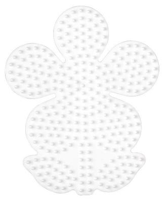 Hama strijkkralen grondplaat bloem wit