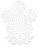 Hama strijkkralen grondplaat bloem wit - thumbnail