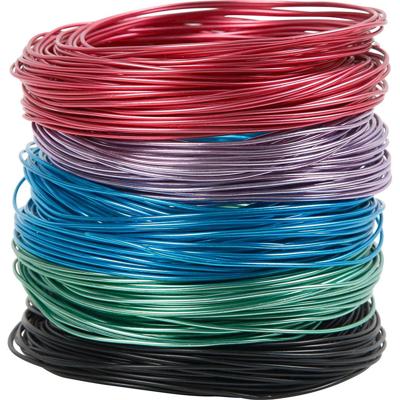 Creativ Company Alu draad, dikte 1,5 mm, diverse kleuren, 5x20 m/ 1 doos