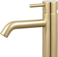 Saqu Eurotrend wastafelkraan geborsteld messing - thumbnail