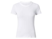 esmara Geribd dames T-shirt (Wit, S (36/38)) - thumbnail