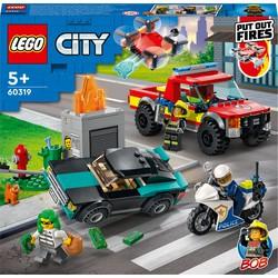 Lego City 60319 Brandweer en Politie Achtervolging
