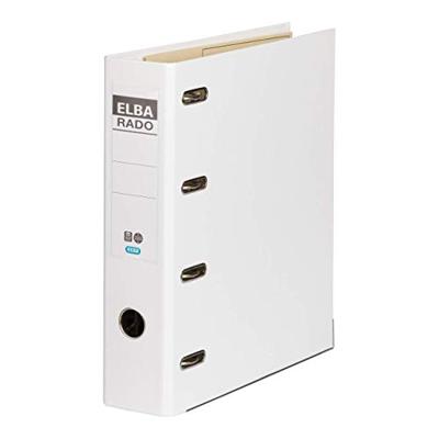 Elba Rado Plast ordner met dubbel mechaniek, wit, rug van 8 cm Elba Rado Plast ordner met dubbel mechaniek, wit, rug van 8 cm