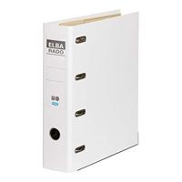 Elba Rado Plast ordner met dubbel mechaniek, wit, rug van 8 cm - thumbnail