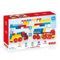 Dolu blokkentrein met 75 blokken - thumbnail