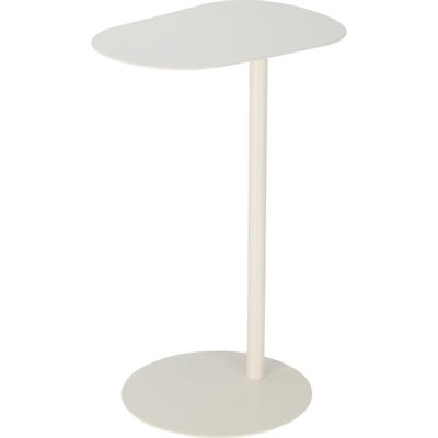 Bijzettafel Metaal Organisch Wit H.53cm