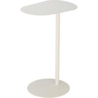 Bijzettafel Metaal Organisch Wit H.53cm - thumbnail