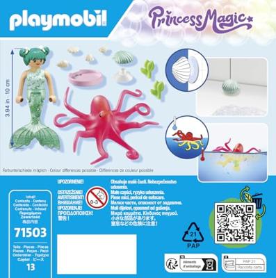 Playmobil 71503 Princess Magic Zeemeermin met Kleur Veranderende Octopus