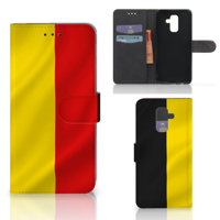 Samsung Galaxy A6 Plus 2018 Bookstyle Case Belgische Vlag - thumbnail