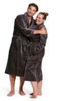 Badjas antraciet - S/M - thumbnail