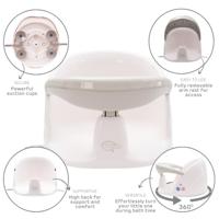 Draaiend badzitje BABYDAM Orbital wit - thumbnail