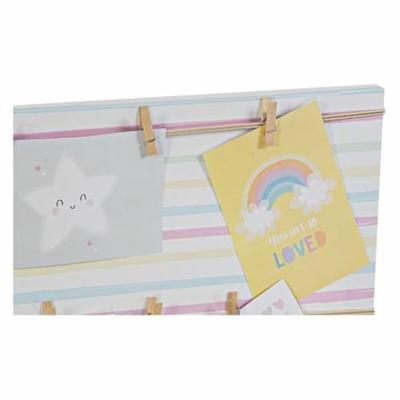 Fotolijstje DKD Home Decor Sunshine Multicolour Canvas Baby 50 x 2 x 50 cm