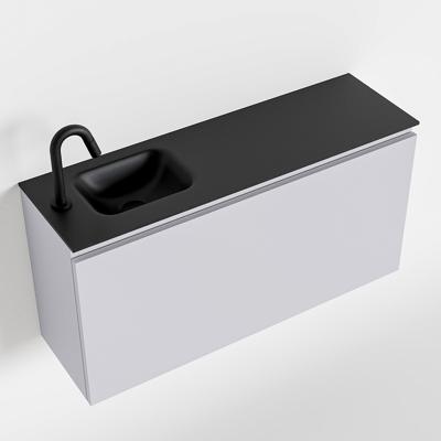 MONDIAZ OLAN 100cm toiletmeubel cale. LEX wastafel urban links 1 kraangat MONDIAZ OLAN 100cm toiletmeubel cale. LEX wastafel urban links 1 kraangat