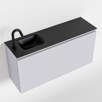 MONDIAZ OLAN 100cm toiletmeubel cale. LEX wastafel urban links 1 kraangat - thumbnail