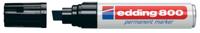 Edding 800 permanent marker 4-12mm schuin zwart - thumbnail