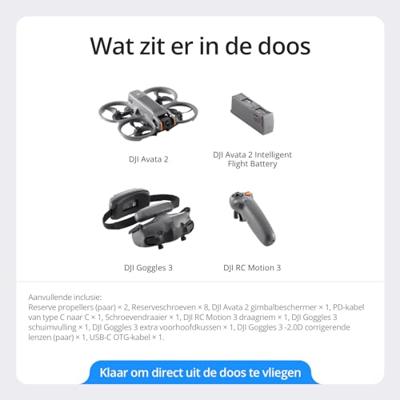 DJI Avata 2 Fly More Combo (1 accu) - thumbnail