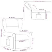 Sta-op-stoel verstelbaar stof bruin - thumbnail