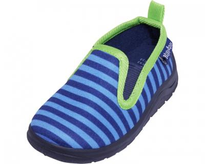Playshoes pantoffels Streep Blauw Groen-28-29
