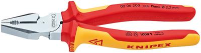 Knipex 02 06 200 VDE Kracht-combitang 200 mm DIN ISO 5746, DIN EN 60900