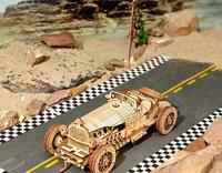 Robotime ROKR 3D houten Grand Prix Car pionierssportwagen - thumbnail