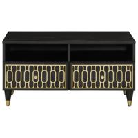 Salontafel 80x54x40 cm massief mangohout - thumbnail