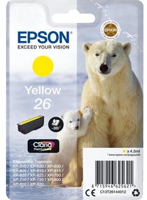 Epson C13T26144022 4.5ml 300pagina's Geel inktcartridge