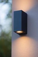 Lucide ZARO - Wandspot / Wandlamp Binnen/Buiten - 2xGU10 - IP65 - Zwart - thumbnail