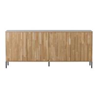 WOOOD Dressoir 'New Gravure' Eiken, 200cm, kleur Naturel - thumbnail