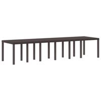 13-delige tuin eetset met kussens, Bruin poly rattan - thumbnail