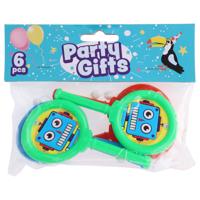 Uitdeelcadeautjes Hand Trommel, 6st. - thumbnail