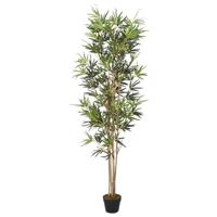 VidaXL Kunstplant bamboe 828 bladeren 150 cm groen - thumbnail