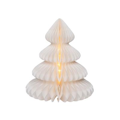 Verlichte decoratie Lumineo Wit Kerstboom Ø 42 x 48 cm