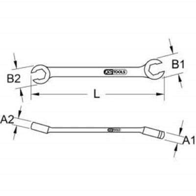 KS Tools 5180513 518.0513 Dubbele ringsleutel Sleutelbreedte (metrisch) 9 - 11 mm