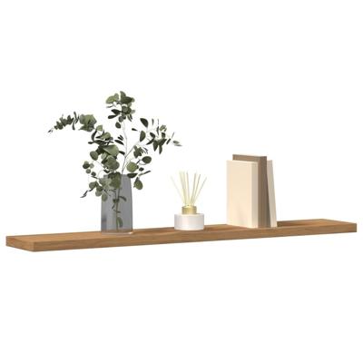 Wandschappen 4 st 60x10x1,5 cm bewerkt hout artisanaal eiken