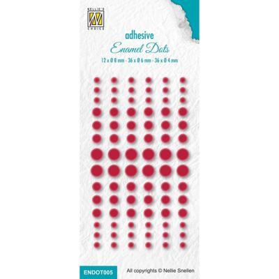 Nellie's Choice • enamel dots 206c red