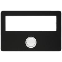 Grothe 55643 Bel Met naambord Zwart - thumbnail