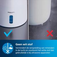 Philips 2000 series HU2716/10 luchtbevochtiger Ultrasonic 2 l 17 W Roségoud, Wit - thumbnail