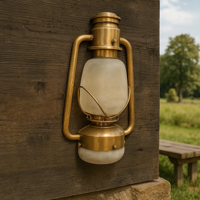 Muurlamp Chester Demi Antiek Messing - thumbnail