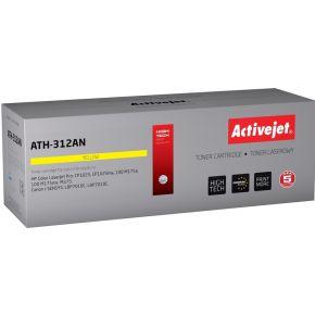 Activejet ATH-312AN (vervangt Canon, HP 126A CRG-729Y, CE312A; Premium; 1000 pagina's; geel)