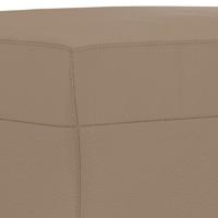 3-delige Loungeset met kussens kunstleer cappuccino - thumbnail