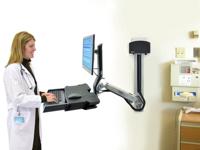 Ergotron StyleView Sit-Stand Combo Wandbeugel voor monitor Aantal monteerbare displays: 1 Display(s) 25,4 cm (10) - 61 cm (24) Aluminium (gepolijst) In hoogte - thumbnail